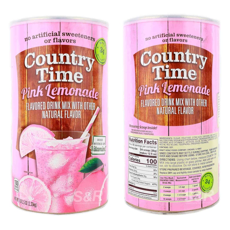Pink Lemonade Flavored Drink Mix 1
