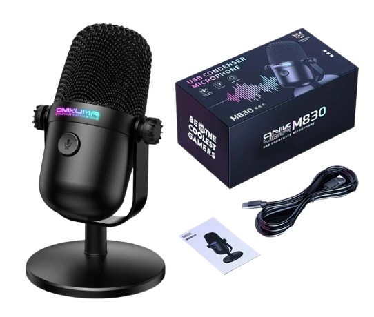 Color RGB USB Capacitor Wired Gaming Noise Reduction Microphone	 M830 	 3
