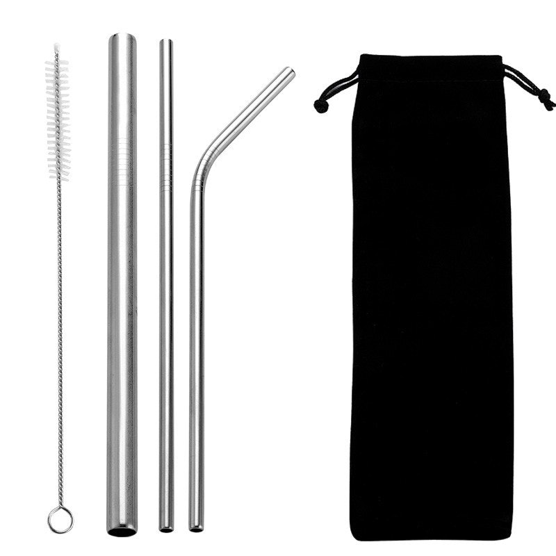 Reusable Stainless Steel Straw Set 1