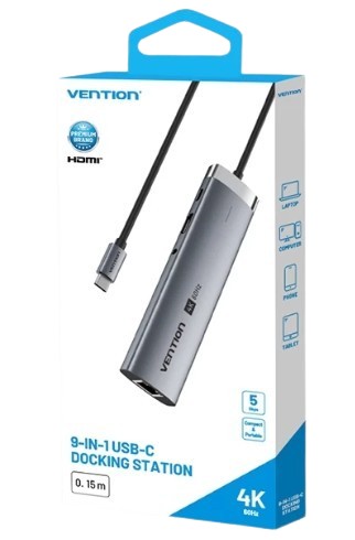 Type C Hub 9-in-1 USB-C Docking Station	  3