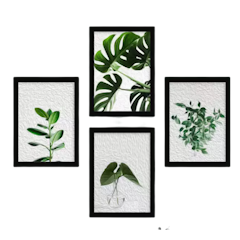 4 in 1 Gallery Frames Art Leaf