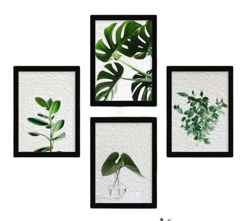 4 in 1 Gallery Frames Art Leaf 1