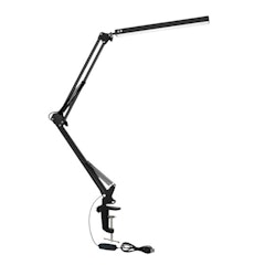 LED Folding Metal Desk Lamp Clip On Light Clamp