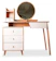 Qoncept Living Vida Wooden Chic Table with Organizer and Mirror (100 cm) 1