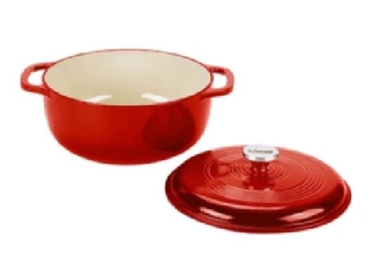 6-Quart Enameled Cast Iron Dutch Oven	  2