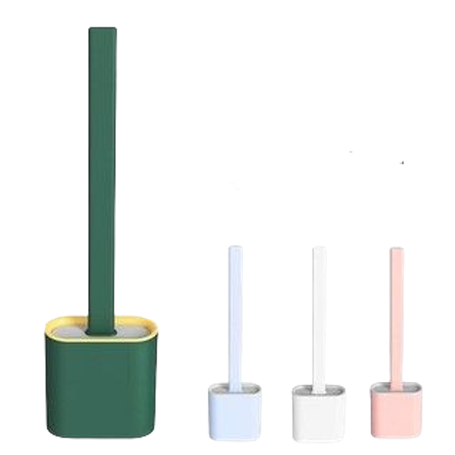 Home Silicone Toilet Brush With Holder 3