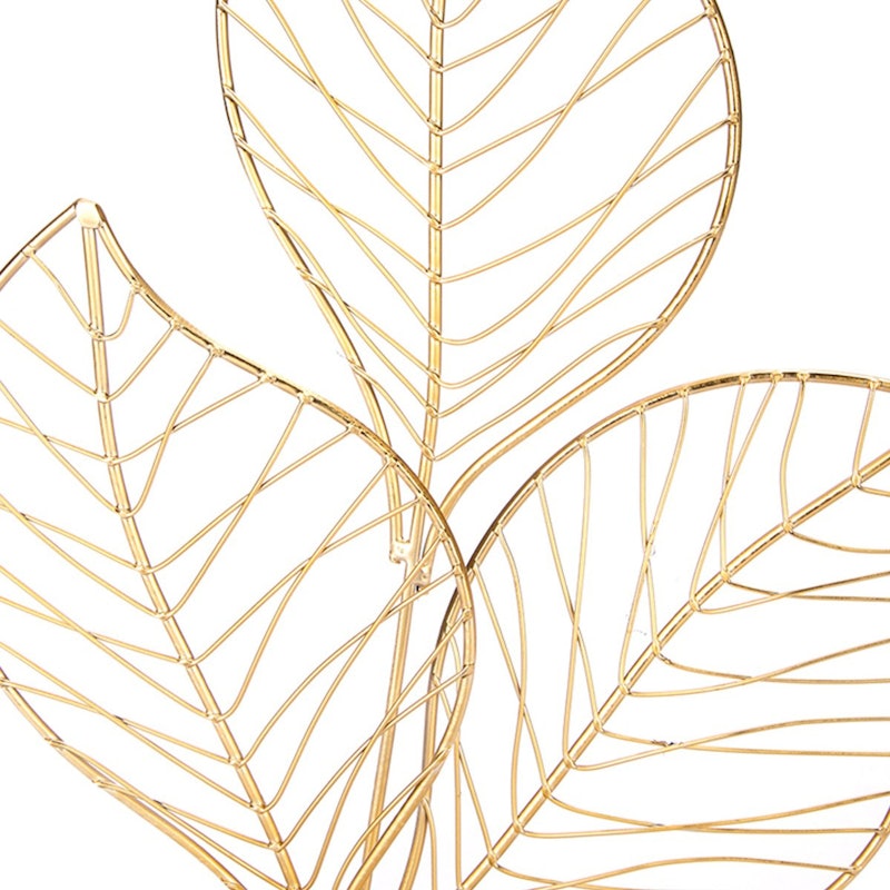 Gold Leaf Shape Votive Holder 3