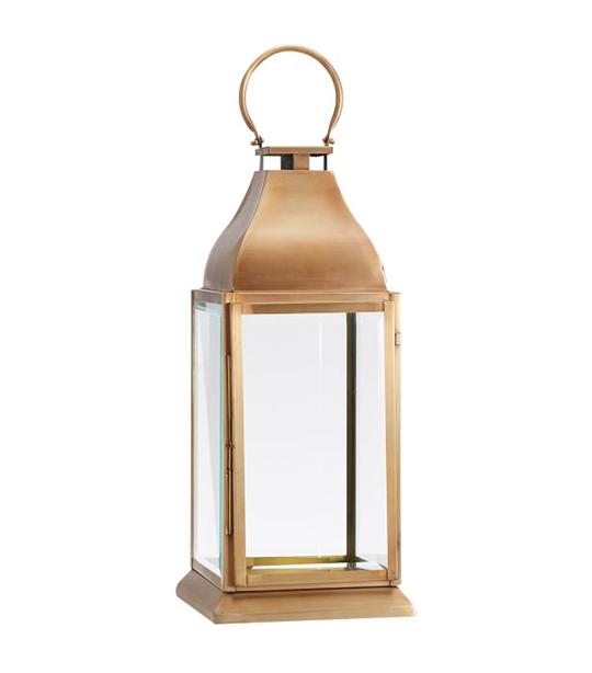 Chester Handmade Brushed Brass Lantern 2