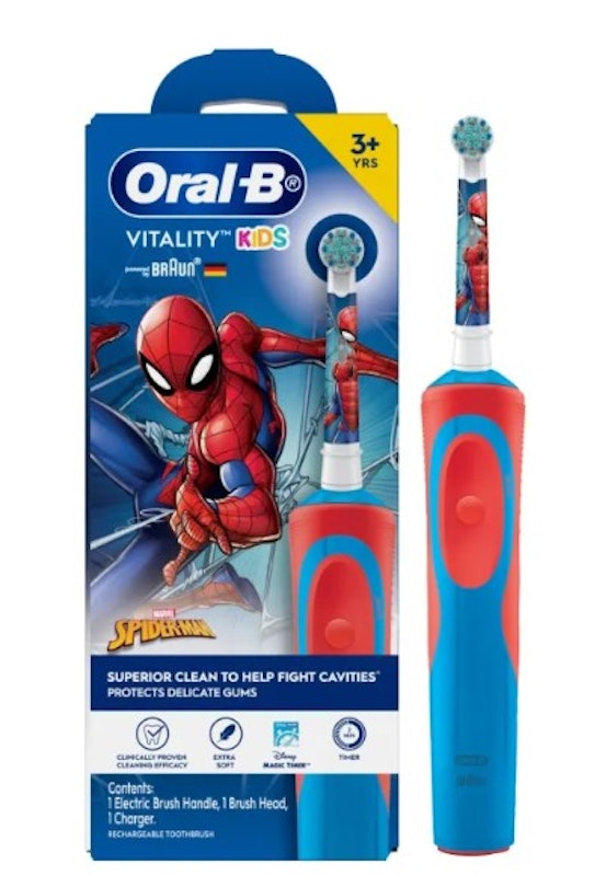 Spiderman Kids Ages 3+ Electric Toothbrush Handle 1
