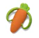 Infantino Good Bites Textured Carrot Teether 1