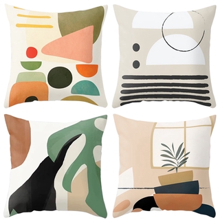 Nordic Floral Printed Throw Pillow Case 3