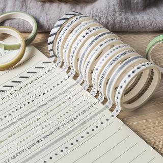 Colorful Slim Washi Tape  2