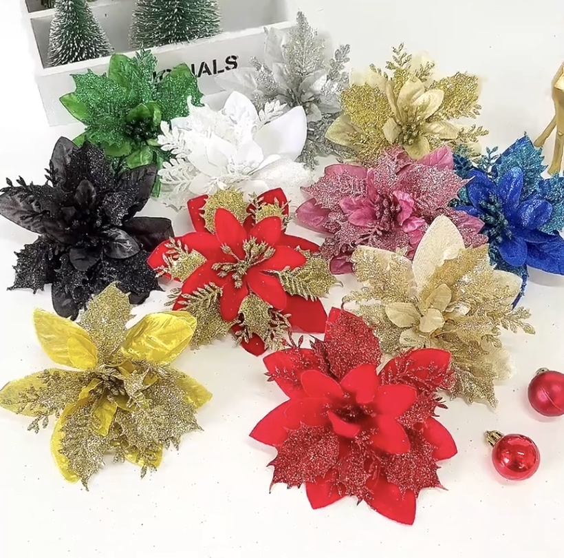 Artificial Christmas Flowers 1