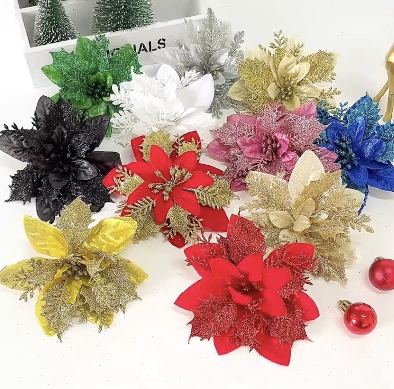 Artificial Christmas Flowers 1