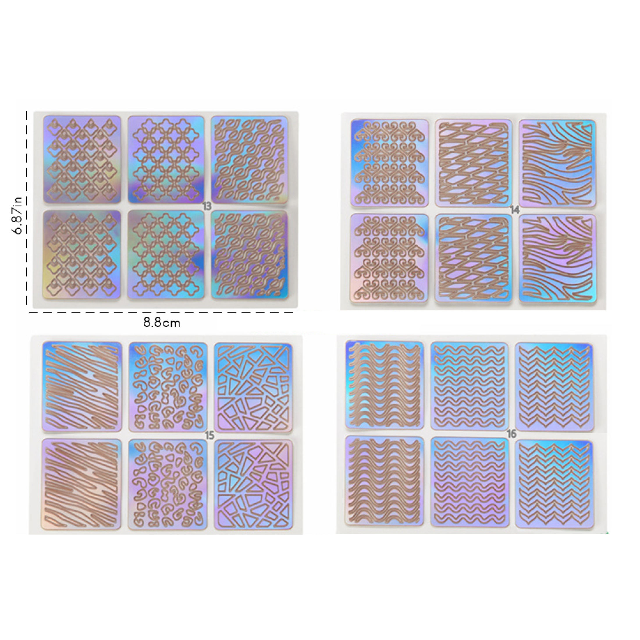Self-Adhesive Hollow Nail Sticker  2