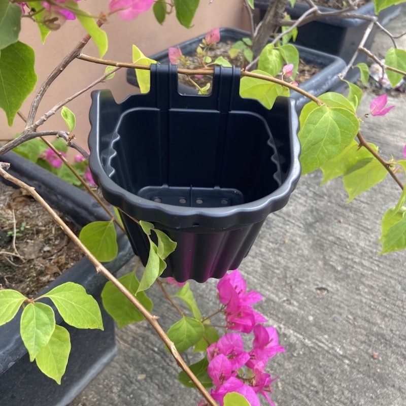 12pcs (2clips) Small Vertical Hanging Pot 6