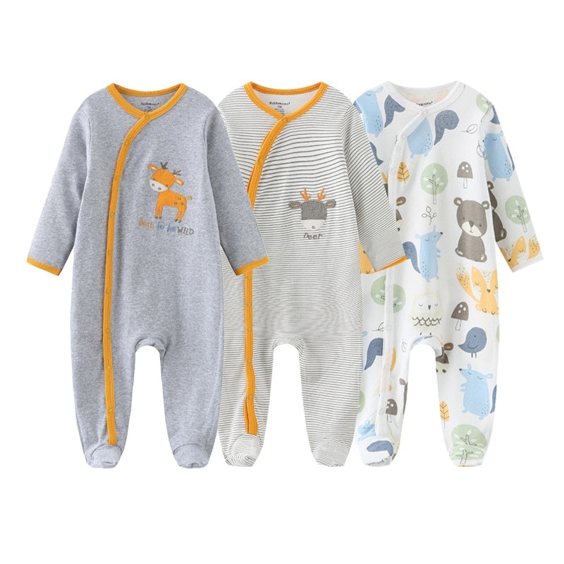 3 Pieces Long Sleeve Baby Romper 2