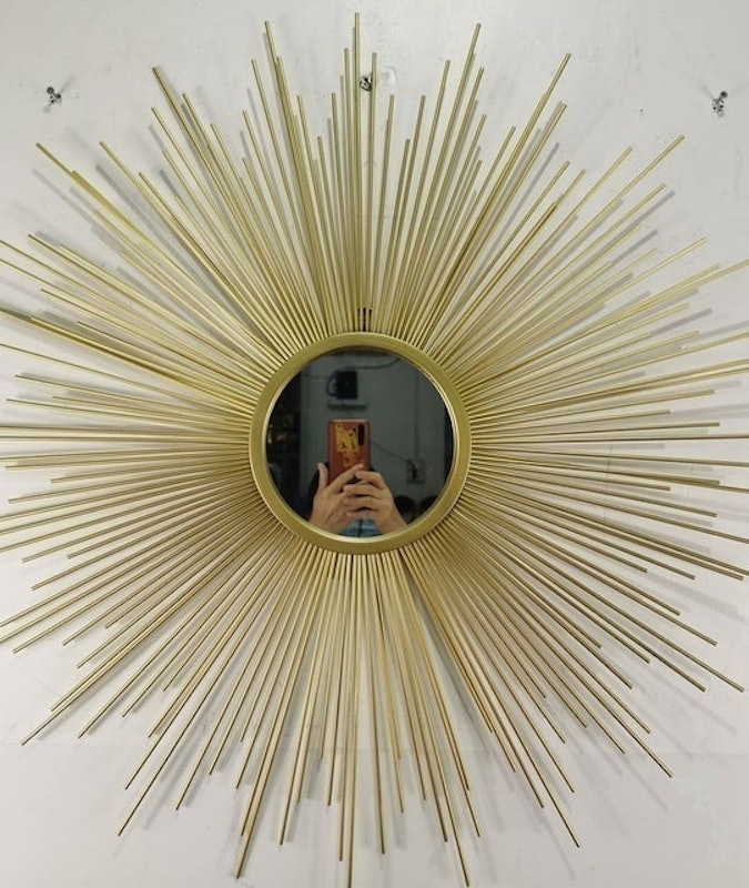 Contemporary Gold Wall Mirror 1