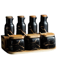 Kiva Condiment Organizer Set