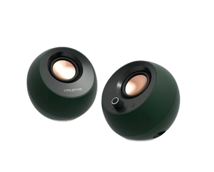 Pebble Pro Minimalist 2.0 USB-C Desktop Computer Speakers 1