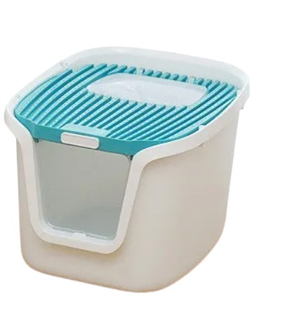 Fully Enclosed Large Cat Litter Box 1