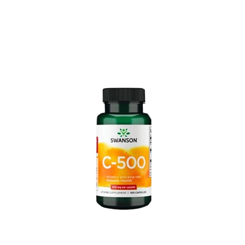 Vitamin C-500 mg With Rose Hips 100 Caps Immune Health 1