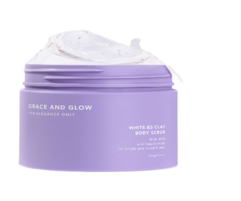 White B3 Clay Body Scrub Mask 3