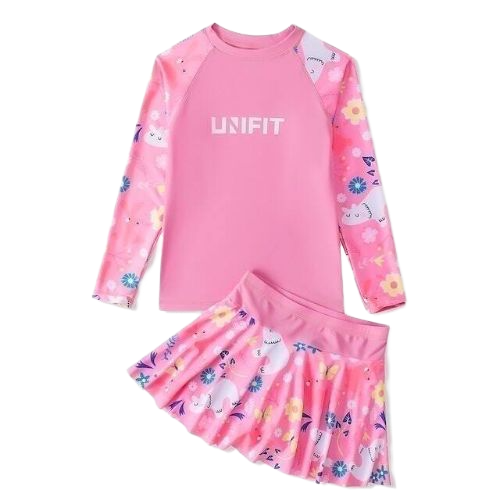 Kids Rush Guard Terno Swimming Attire Girls 2