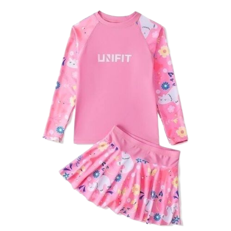 Kids Rush Guard Terno Swimming Attire Girls 2