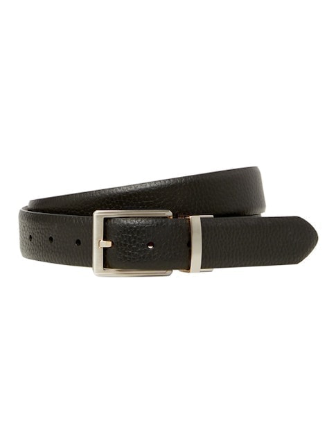 Reversible Textured Leather Belt 2