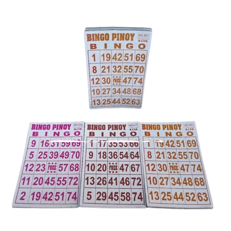 Classic Pinoy Bingo Game Cards 1