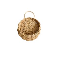 Flatback Hanging Rattan Basket