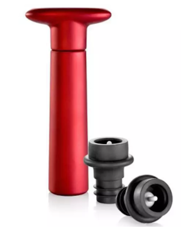Uno Wine Vacuum Pump With 2 Stoppers 1