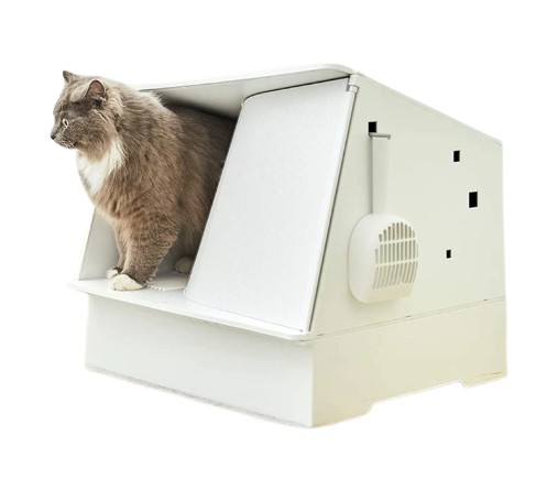 White Villa Cat Litter Box	  2