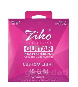 Custom Light Acoustic Guitar Strings	  1