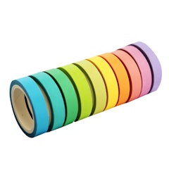 Rainbow Solid Color Paper Craft Washi Tape
