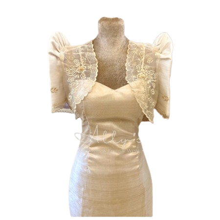 Modern Filipiniana Bolero with Inner 	 2