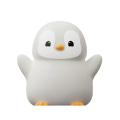 Cute Penguin Rechargeable Night Lamp