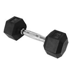Rubber Hex Dumbbell Pair
