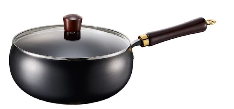 Black & Gold Series Nonstick Ceramic Rock Hammered Wok 1