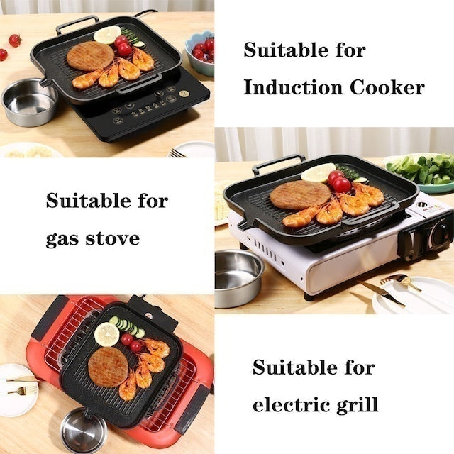 Non-stick Aluminum Alloy Grill Pan 4