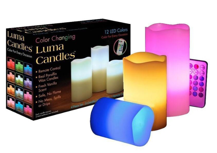 Flameless Changing LED Light With Remote Control Timer 3