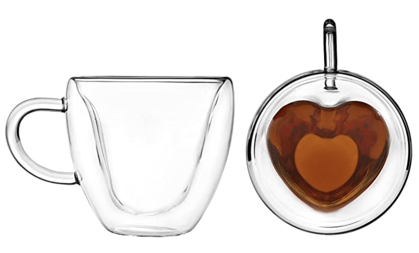 Heart-Shaped Double-Wall Mug 1