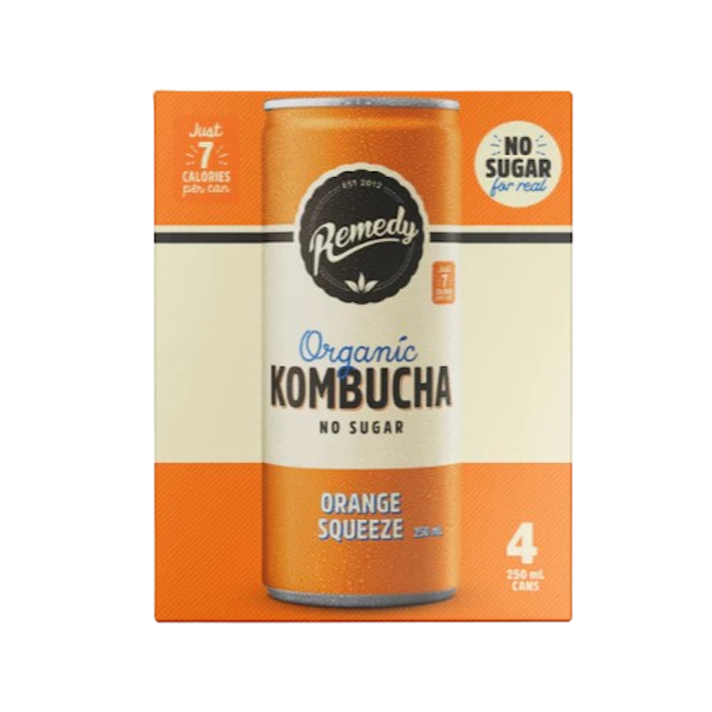 Organic Kombucha Orange Squeeze 1