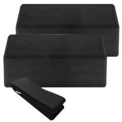 Stability Blocks Yoga Strap Set