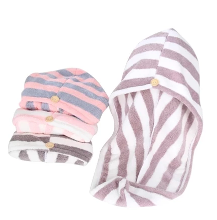 Microfiber Bathing Quick Dry Hair Cap 1