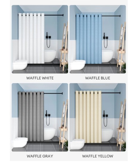 Waffle Shower Curtain 	  2