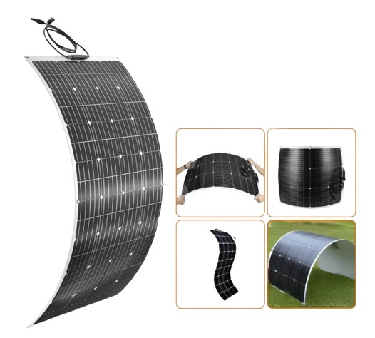 120W Monocrystalline Silicon Flexible Solar Panel	 2