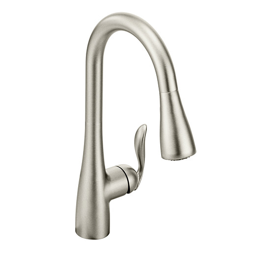 Arbor Stainless One-Handle High Arc Pulldown Kitchen Faucet 1
