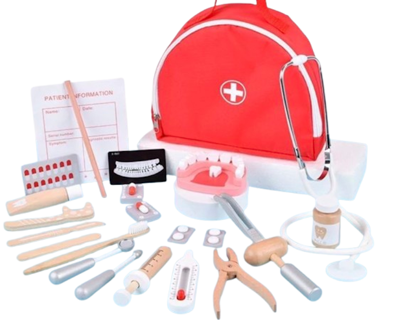 Wooden Doctor Kit Pretend Play Set 2